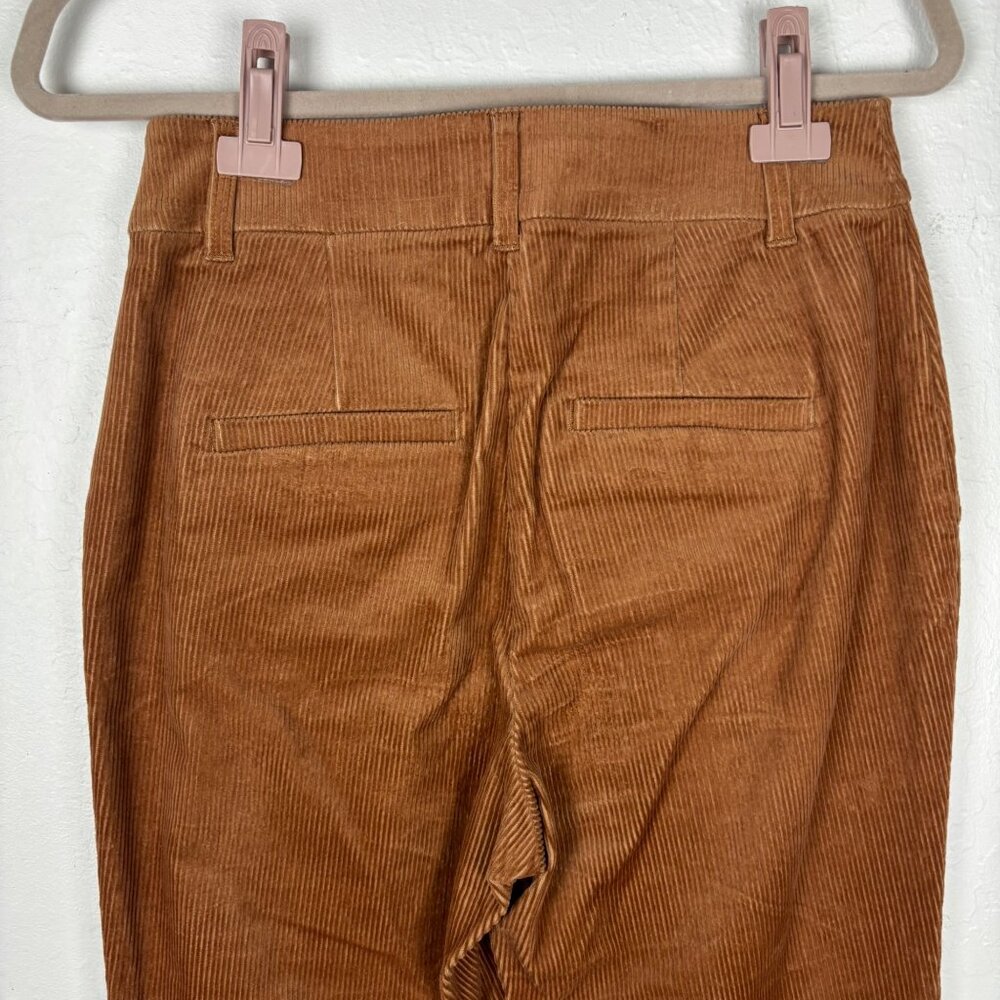 Boden 6 Corduroy Flare Pants Rust Brown Camel Retro Artsy Boho - Picture 3 of 5